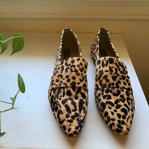 Steven by Steve Madden Calf Hair Leopard flats size 9